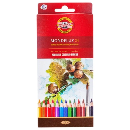 Набор акварельных карандашей Mondeluz Koh-i-noor, 24 цвета в картонной коробке
