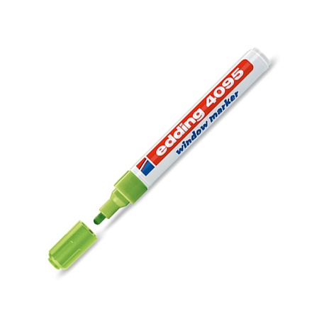 Меловой маркер Edding для окон, зеленый, толщина пера 2-3 мм