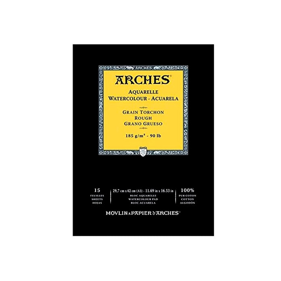 фото Альбом для акварели arches 29,7х42 см, белый натуральный, 15 л