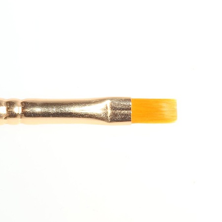 Кисть синтетика плоская Decola с короткой ручкой №4 (диаметр 7 мм)