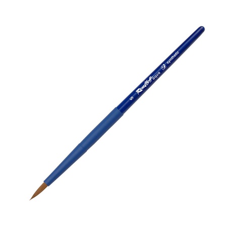 Кисть Roubloff aqua синтетика №5, круглая, короткая ручка, покрытие обоймы soft-touch