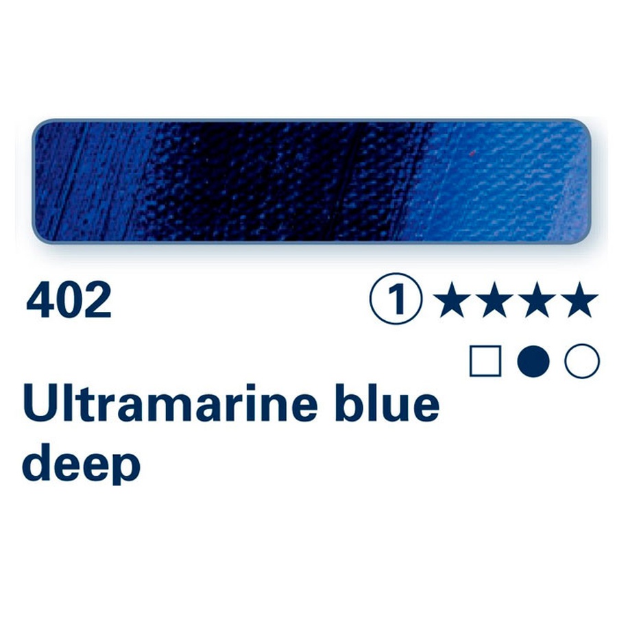 фотография Краска масляная schmincke norma professional № 402 синий ультрамарин тёмный, туба 35 мл
