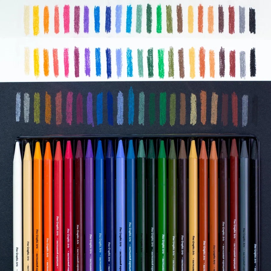 фотография Набор пастельных карандашей монолитов малевичъ grafart, 24 цвета