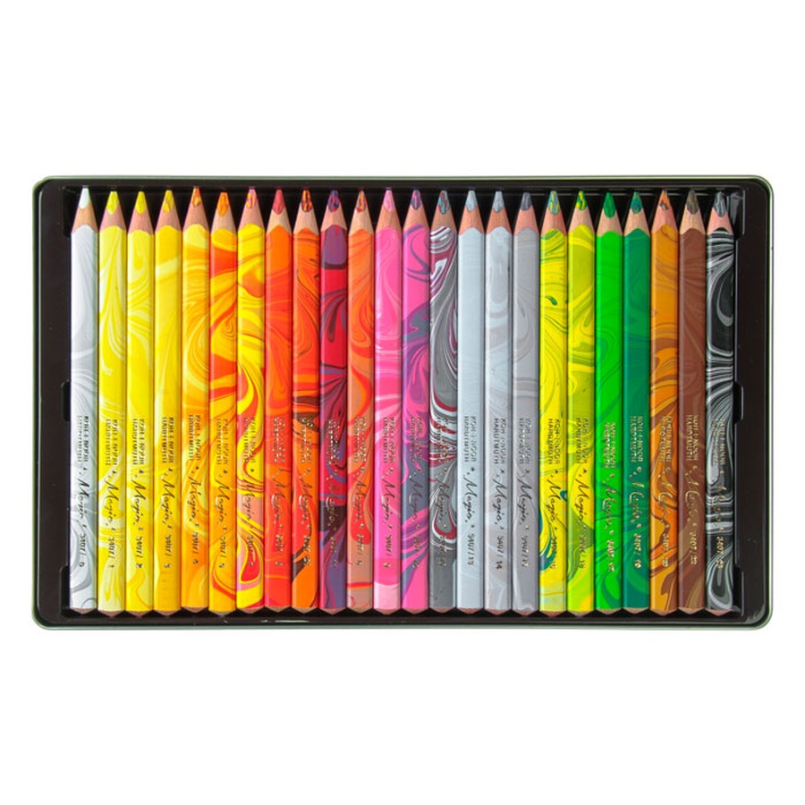 фотография Набор цветных трехгранных карандашей koh-i-noor magic 24 цвета