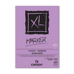 картинка Альбом для маркеров canson xl, 70 г/м2, белая гладкая, 21х29.7см, 100 листов