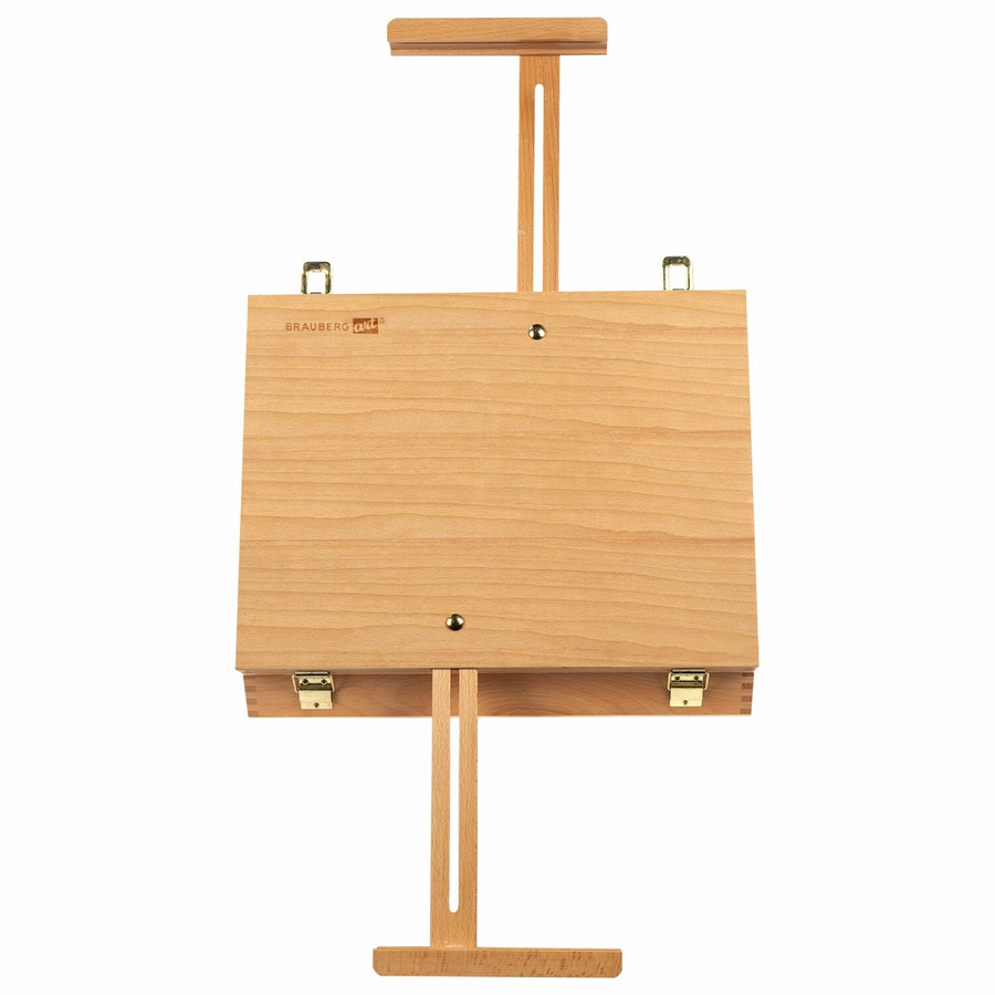 картинка Этюдник-мольберт из бука настольный с ящиком, 38×28×55 см, высота холста до 45 см, brauberg