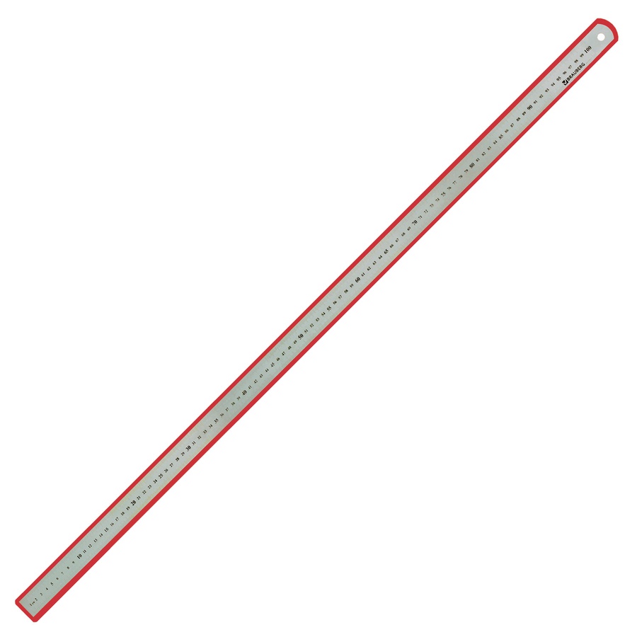 изображение Линейка металлическая 100 см brauberg