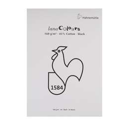 изображение Lana альбом-склейка для пастели «lana colours», 160 г/м², 21х29,7 см, 25 л, черный