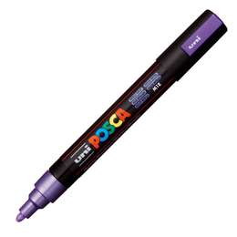 изображение Маркер posca pc-5m, фиолетовый металлик,1.8-2.5мм, пулевидный наконечник