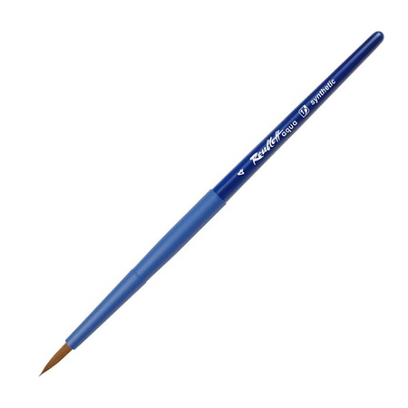 Кисть Roubloff aqua синтетика №4, круглая, короткая ручка, покрытие обоймы soft-touch