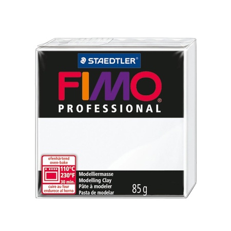 Глина полимерная Fimo Professional 85 г, белый 0