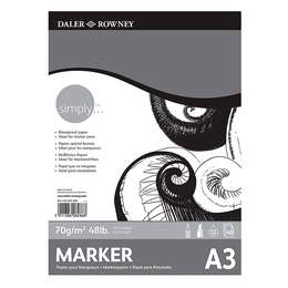 фото Альбом для маркеров daler rowney simply, 40 листов, плотность 70 г/м2, формат а3
