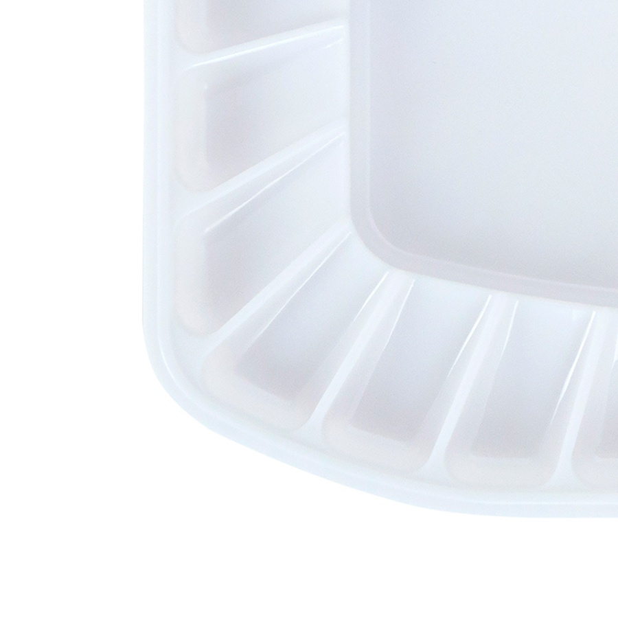 картинка Палитра прямоугольная пластиковая с крышкой белые ночи, 16 ячеек, 21х10,3х2,4 см
