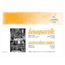 фото Склейка для акварели lana lanaquarelle, 300 г/м2, гладкая, 23х31 см, 20 л