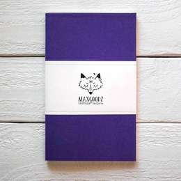 фотография Скетчбук для маркеров maxgoodz classic white, фиолетовый, a5, 32 листа, 160 г/м2, на нитке