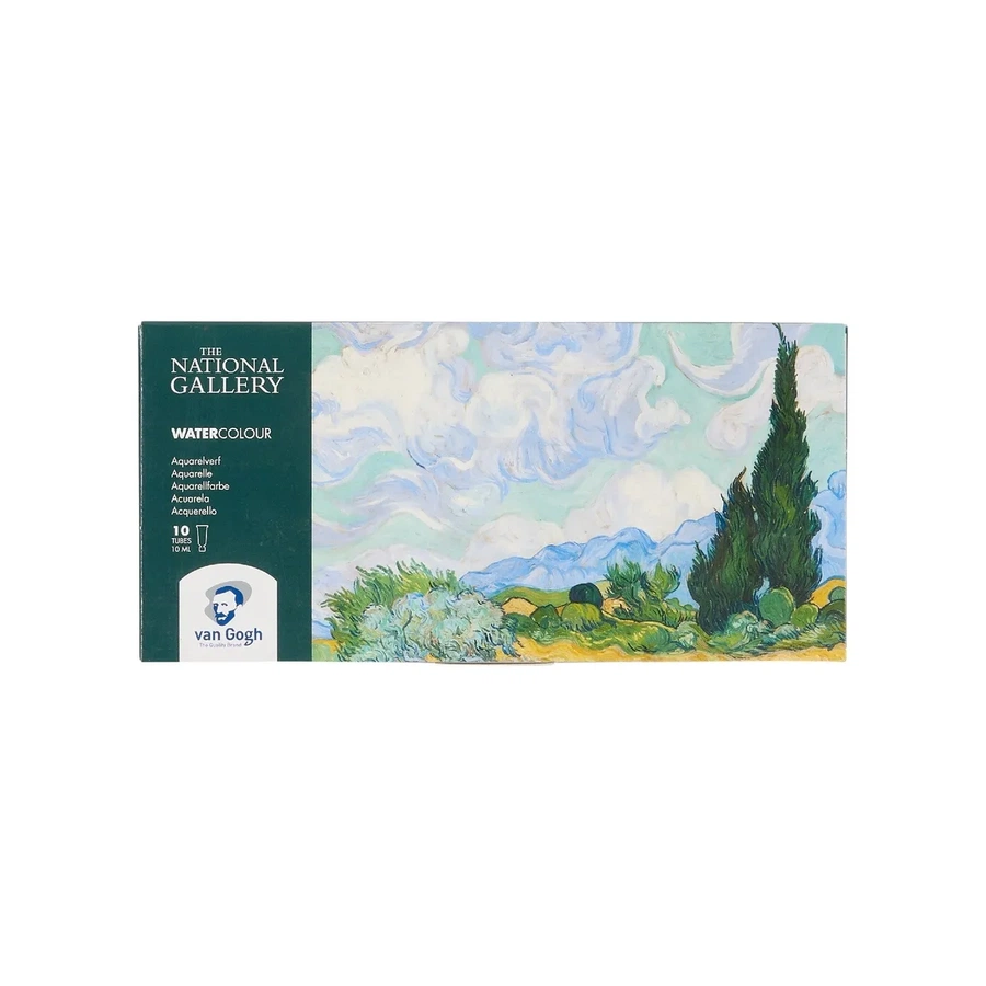 картинка Набор акварельных красок van gogh national gallery 10 цветов в тубах 10 мл