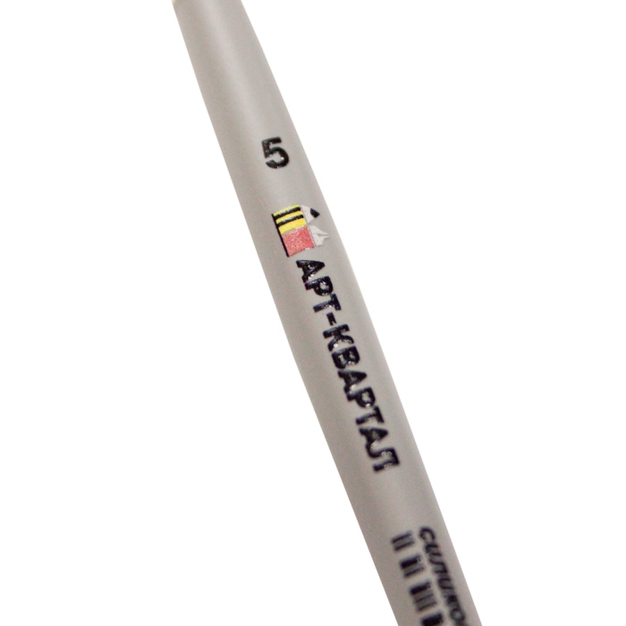 фотография Кисть силиконовая арт-квартал, №5, плоская, короткая ручка