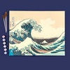 изображение Набор для раскрашивания по номерам 50х40 см "кацусика хокусай, большая волна в канагаве"