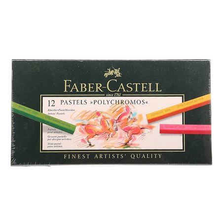 Набор профессиональной пастели Faber-Castell серия Polychromos 12 цветов в картоне