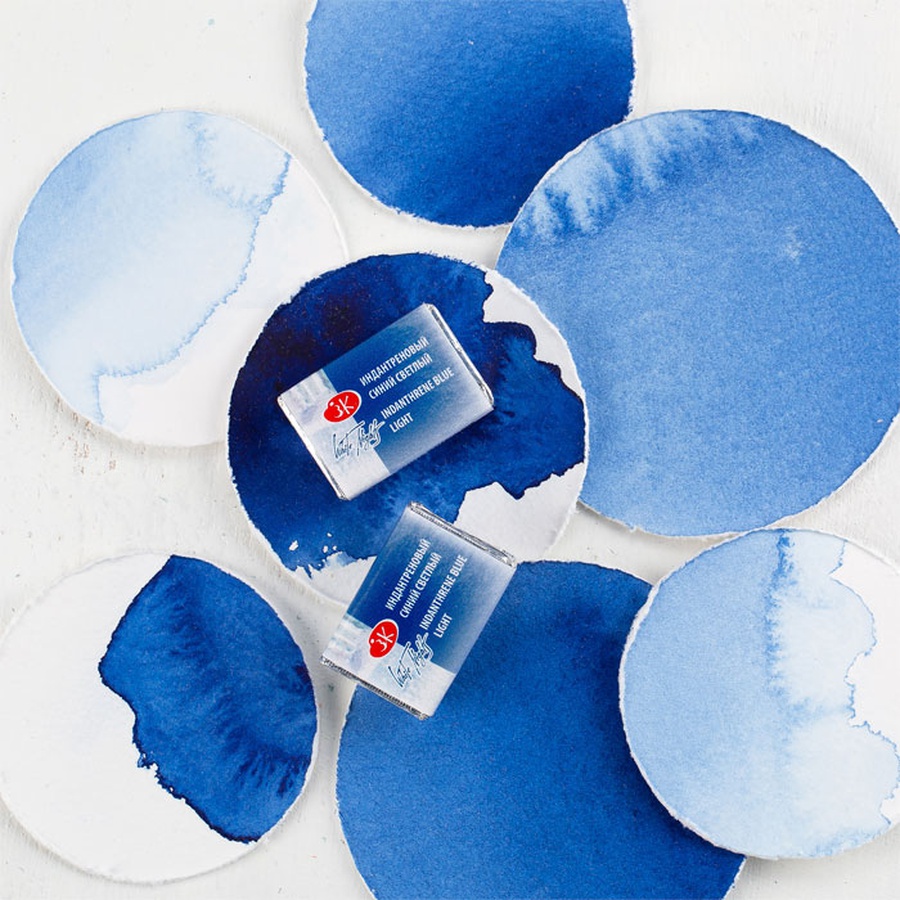картинка Акварель «белые ночи» индантреновый синий в кювете