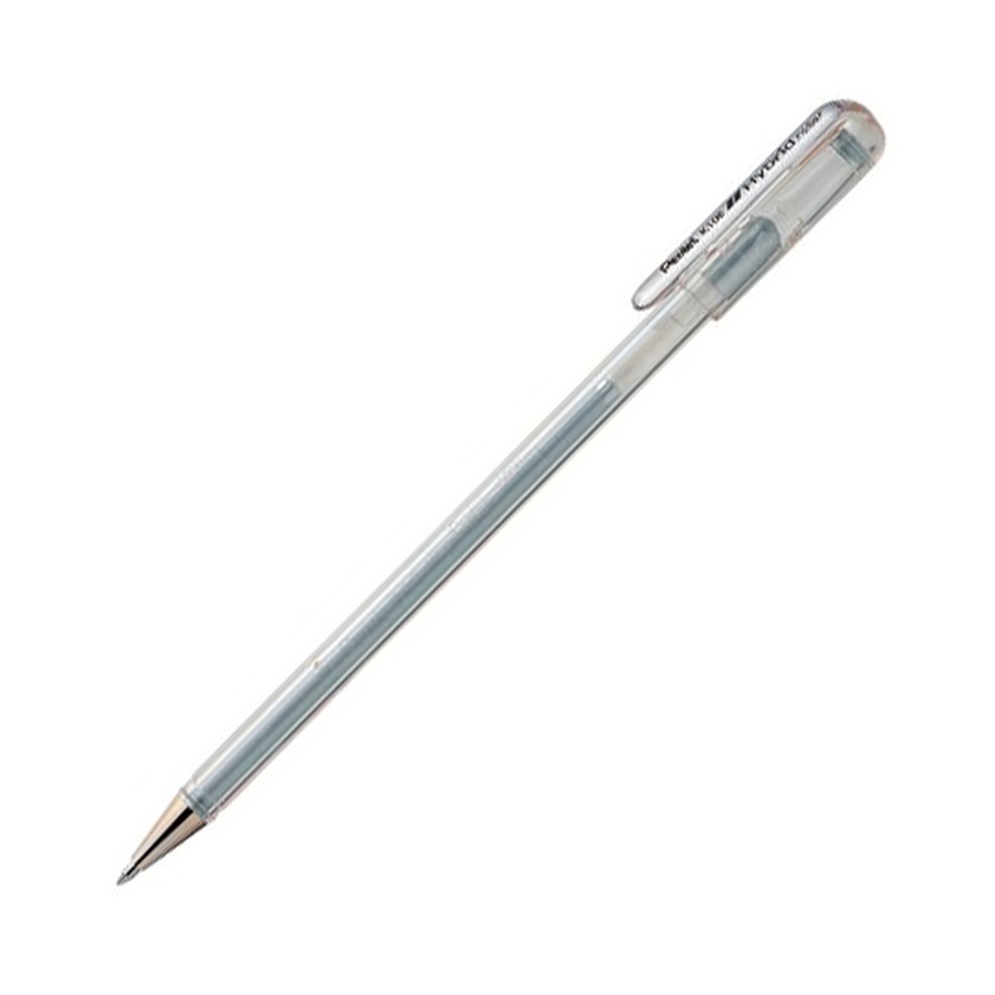 изображение Ручка гелевая pentel hybrid roller, серебристая, 0,8 мм