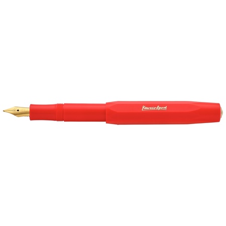 Ручка перьевая KAWECO CLASSIC Sport F 0.7мм, красный корпус