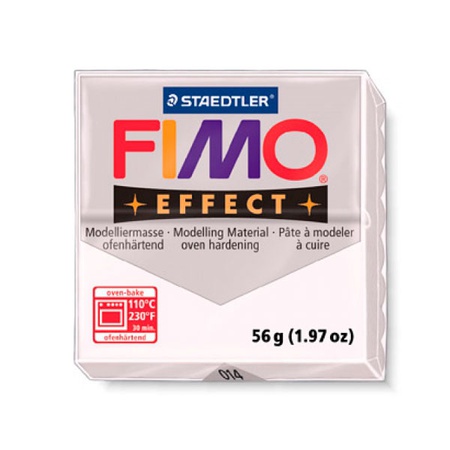 Глина полимерная Fimo Effect 56 г, прозрачный 014