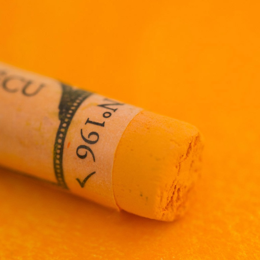 фотография Пастель сухая художественная sennelier a'l'ecu, цвет кадмий оранжевый жёлтый 196