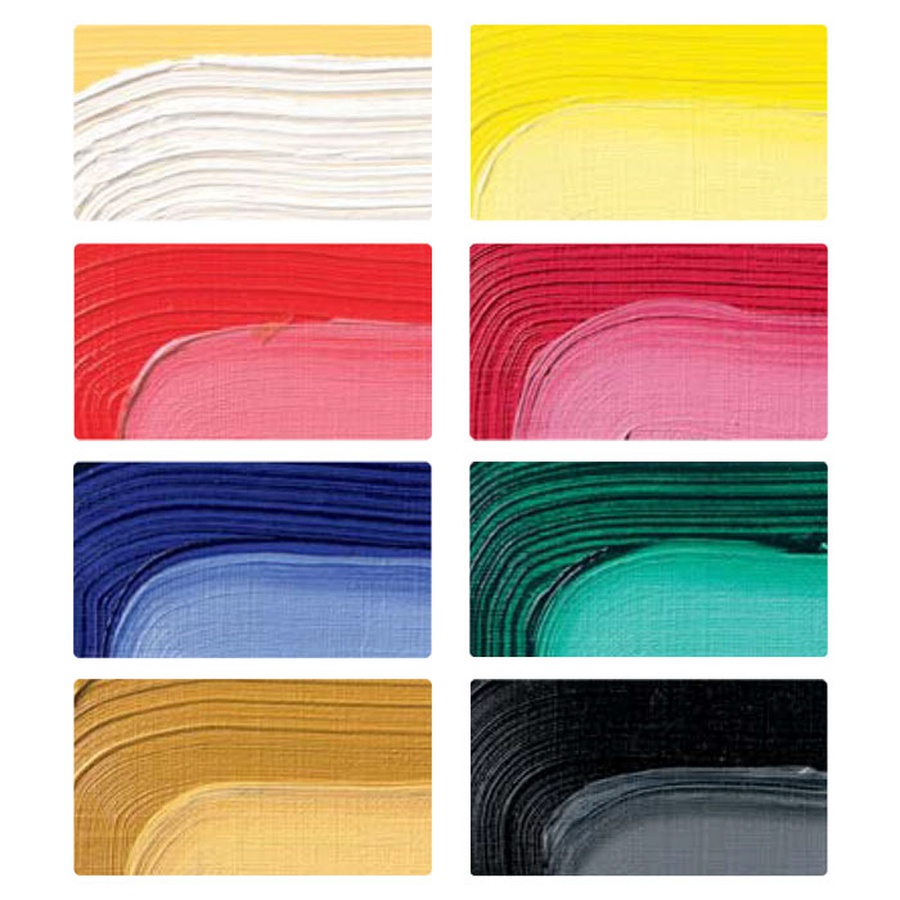 картинка Набор масляных красок schmincke akademie ol color 8 цветов по 20 мл, картонная упаковка