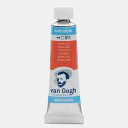 картинка Краска акварельная van gogh, туба 10 мл, № 311 киноварь