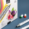 фотография Набор спиртовых маркеров малевичъ graf'art brush, базовый 12 цветов