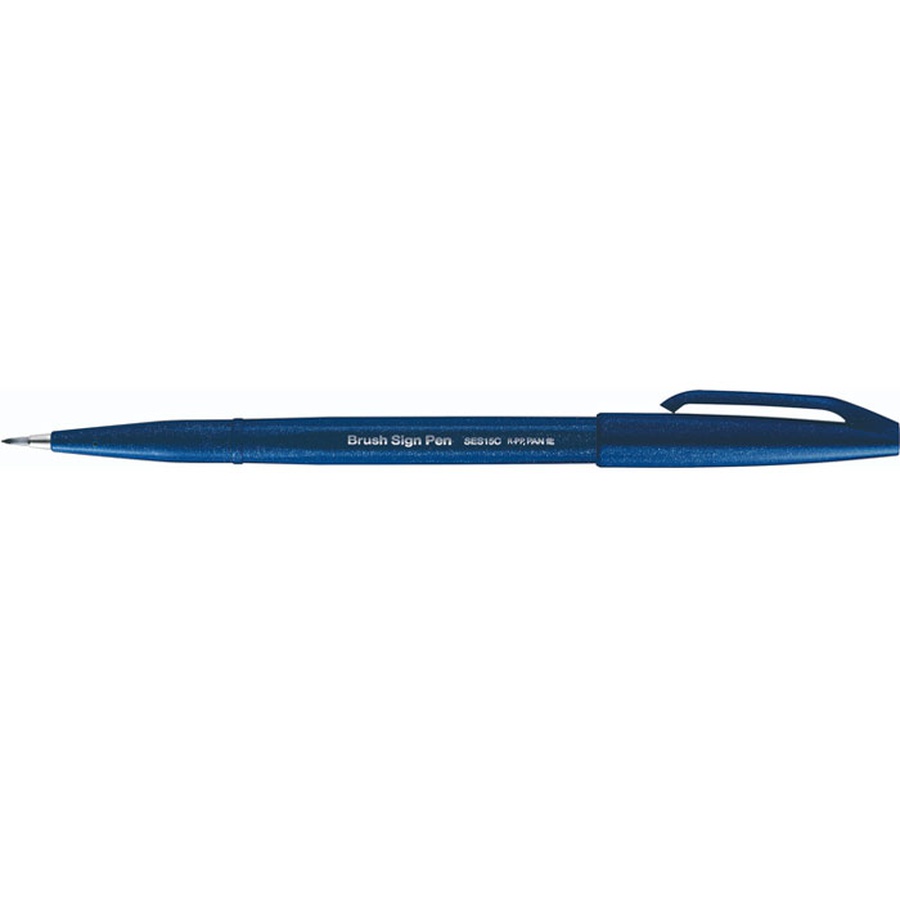 изображение Фломастер-кисть touch brush sign pen темно-синий цвет