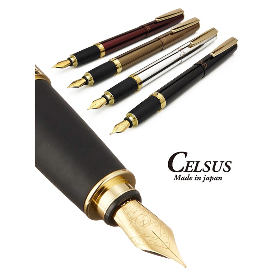 изображение Ohto перьевая ручка celsus, корпус бронзовый, черная