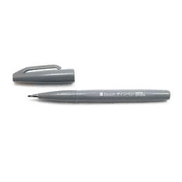 картинка Фломастер-кисть pentel brush sign pen серый