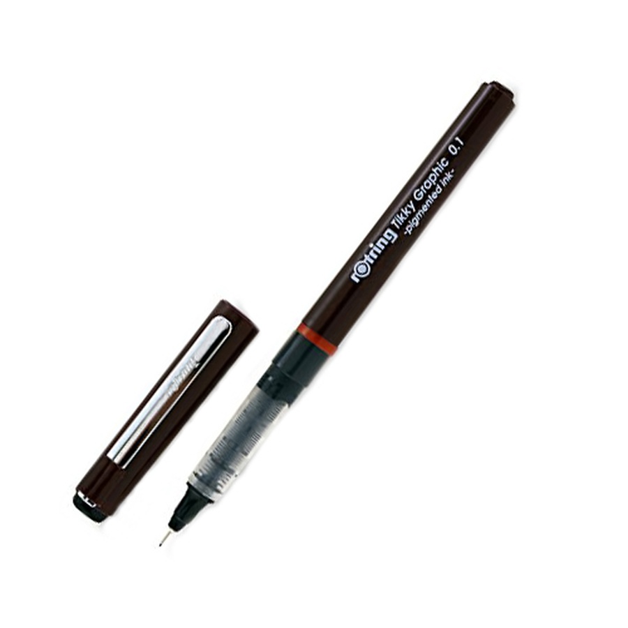 изображение Ручка капиллярная rotring tikky graphic 0,7 мм, чёрная