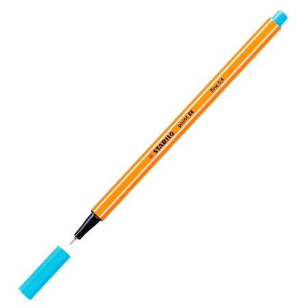 картинка Ручка капиллярная цвет небесная лазурь stabilo