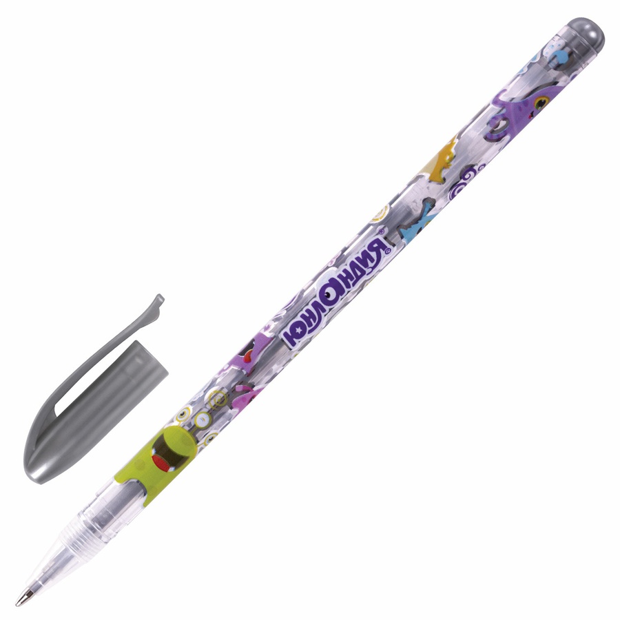 изображение Ручки гелевые набор 6 цветов, металлик