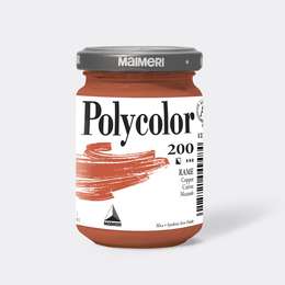 фото Краска акриловая maimeri polycolor, банка 140 мл, медь