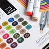 картинка Набор спиртовых маркеров малевичъ graf'art brush, еда 24 цвета