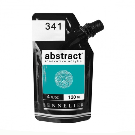 картинка Краска акриловая sennelier abstract, дой-пак 120 мл, бирюзовый