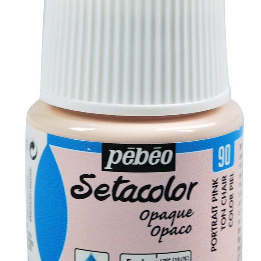 фотография Краска для тёмной ткани pebeo setacolor opaque 45 мл, розовый телесный