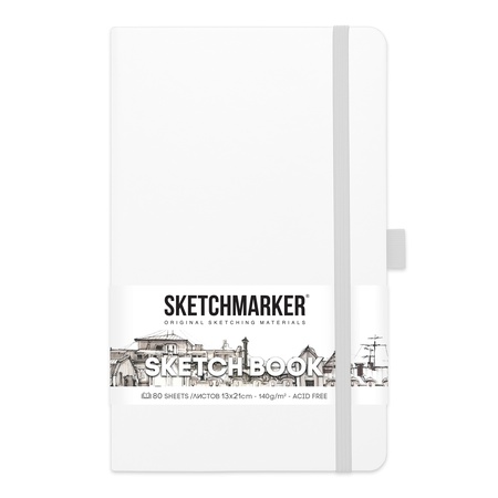 фотография Блокнот для зарисовок sketchmarker  13*21 см 80л белый