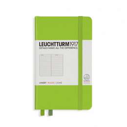 фото Записная книжка leuchtturm1917 pocket a6, лайм, 185 страниц в линейку