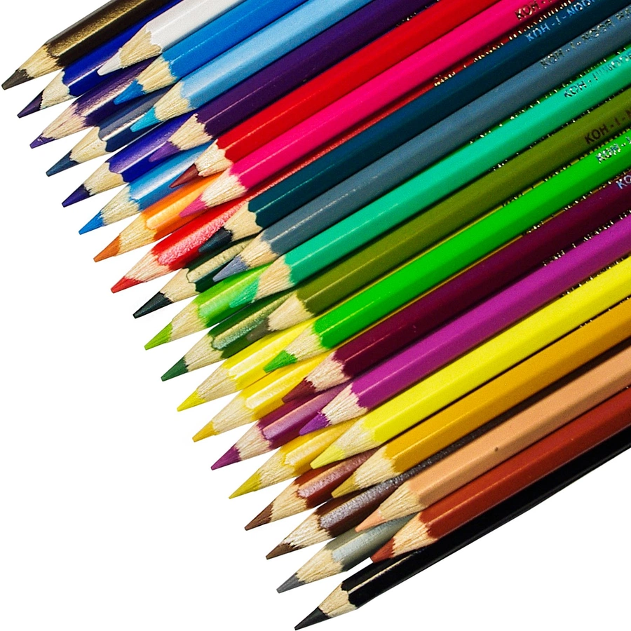 фотография Набор акварельных карандашей mondeluz koh-i-noor, 36 цветов в картонной коробке