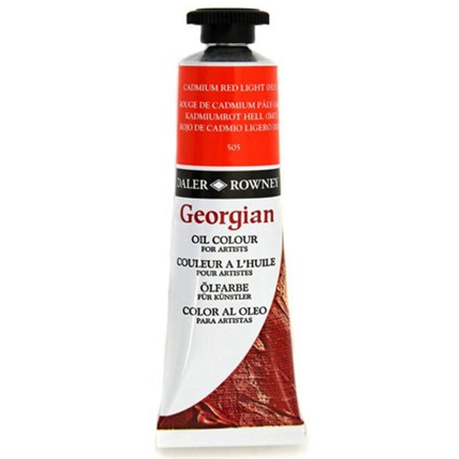 изображение Краска масляная daler rowney georgian, туба 75 мл, кадмий красный