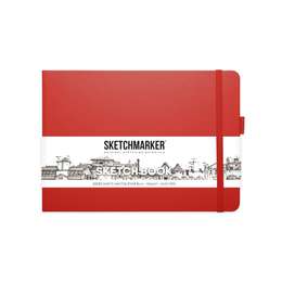 картинка Блокнот для зарисовок sketchmarker  21*14.8 см 80л красный пейзаж
