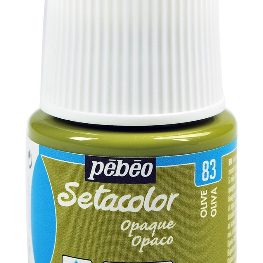 фотография Краска для ткани pebeo setacolor opaque 45 мл, оливковый 83