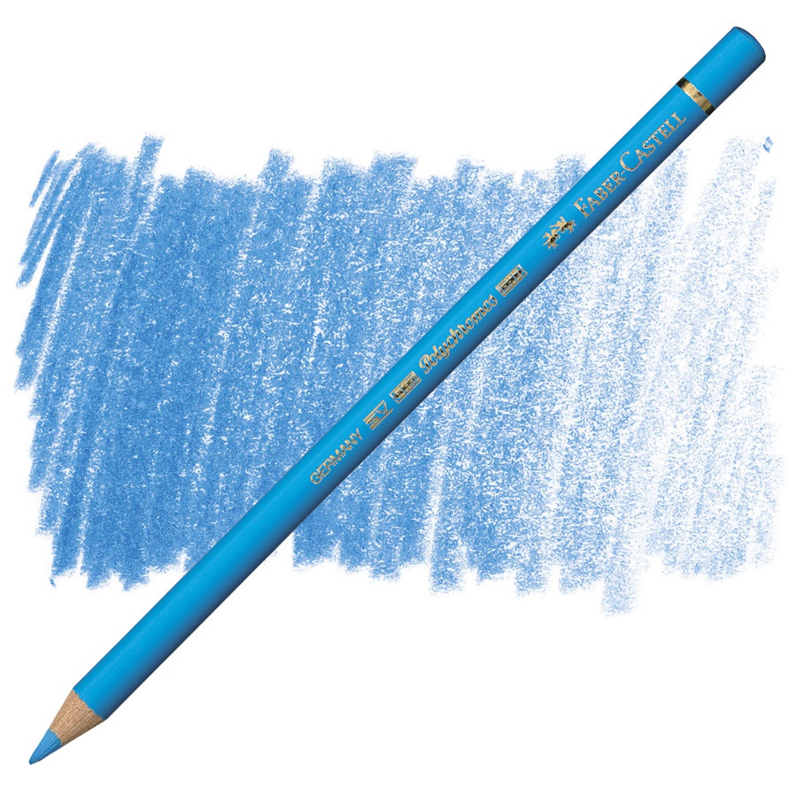 изображение Карандаш цветной faber-castell polychromos 145 светло-голубой фц