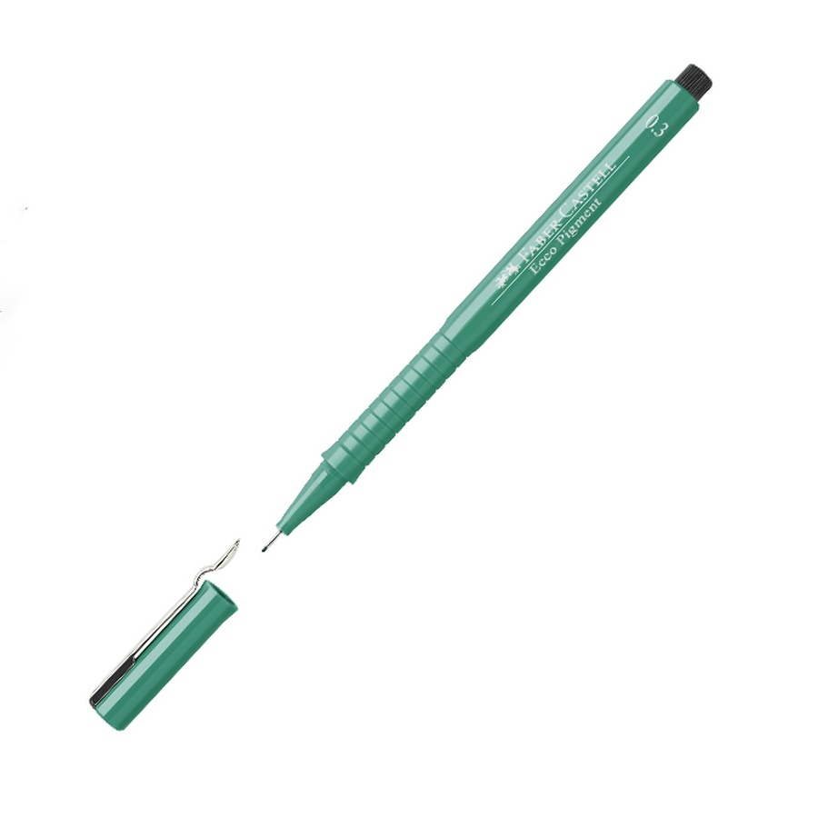 изображение Ручка кап. ecco pigment 0,3мм зеленая
