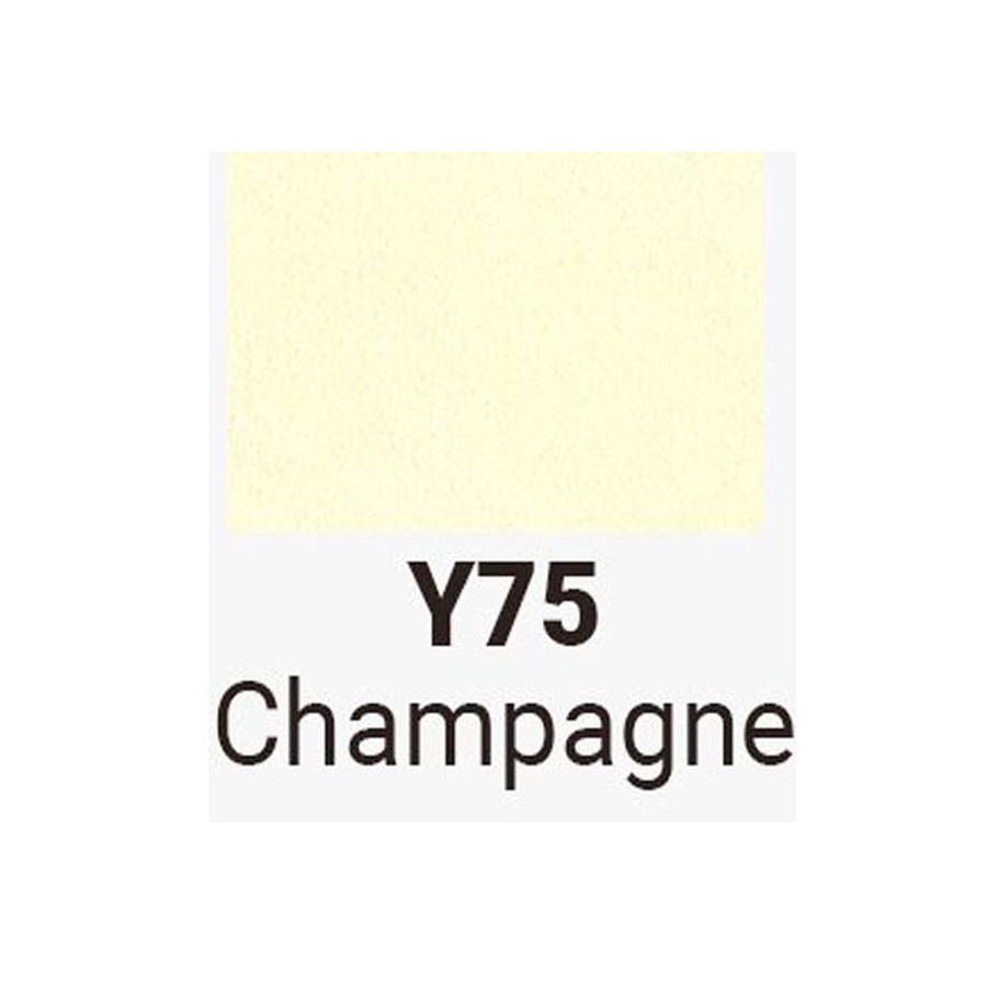 фото Маркер sketchmarker brush двухсторонний на спиртовой основе y75 шампань